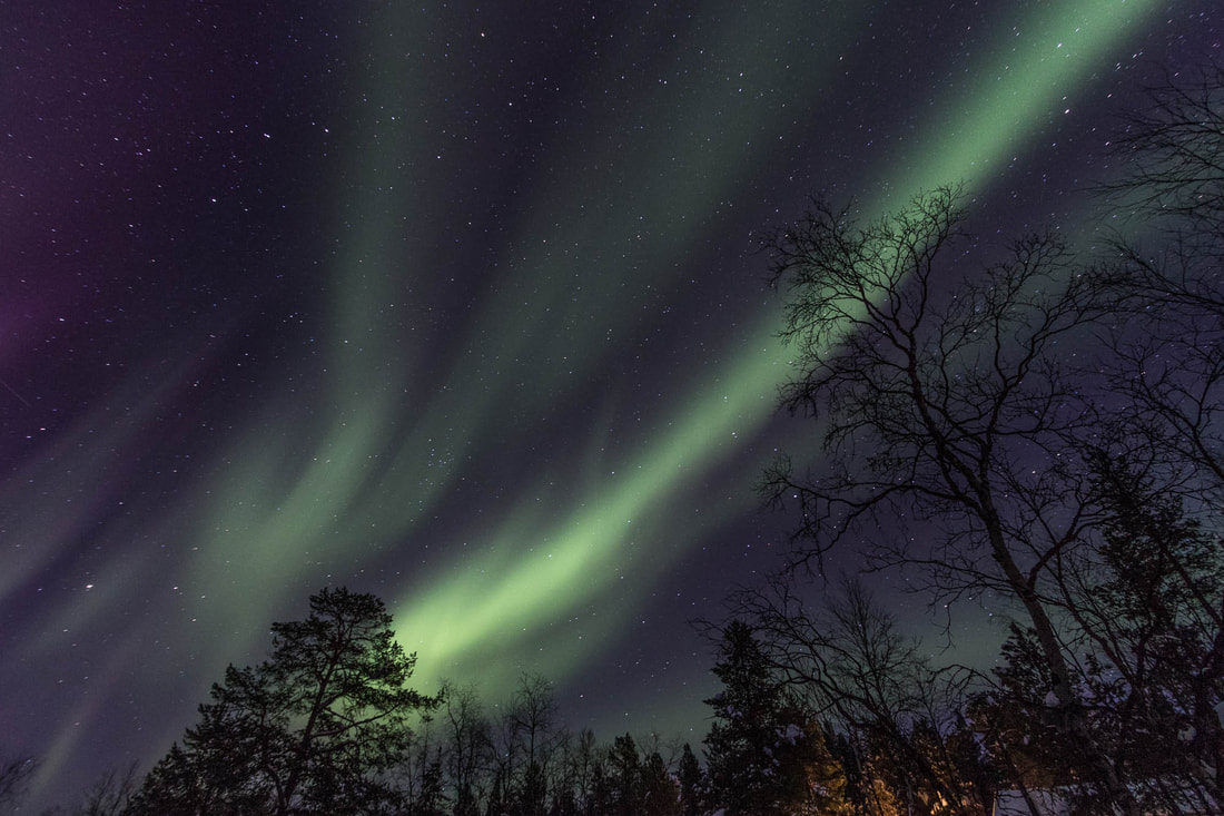 Northern lights set the sky on fire in Lapland, Finland
